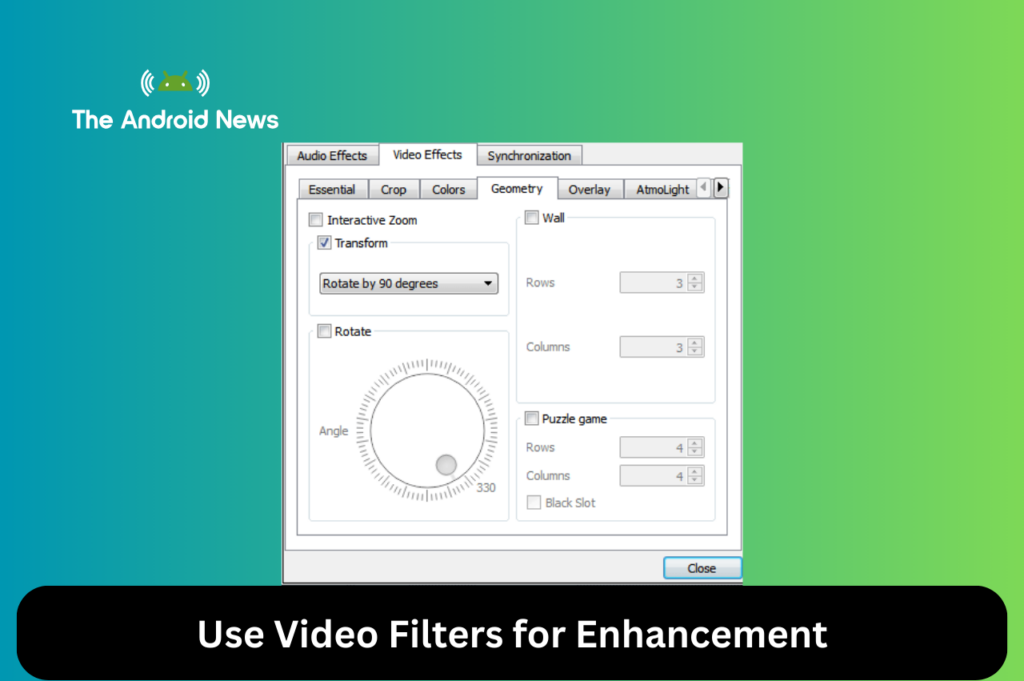 Use Video Filters for Enhancement