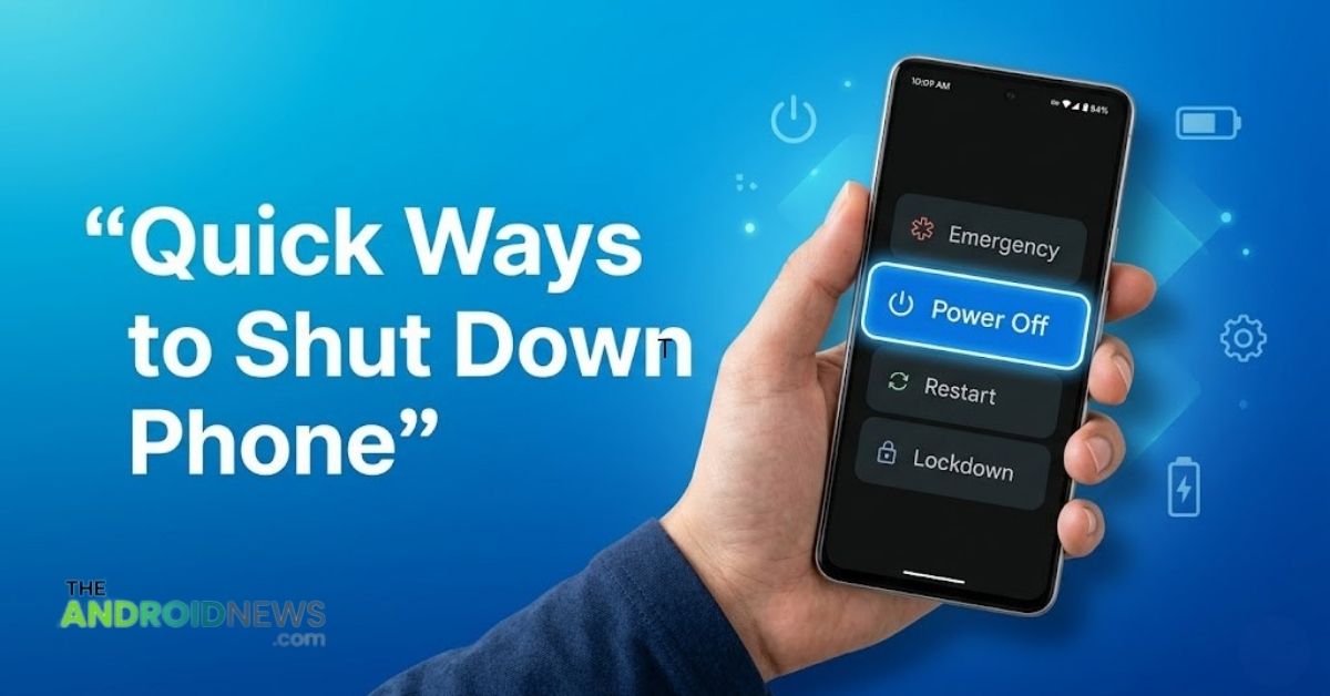 How to Shut Down Android Phone (Complete 2026 Guide)