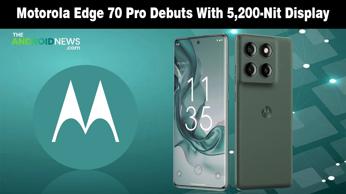 The new Motorola Edge 70 Pro smartphone featured on a tech news banner.