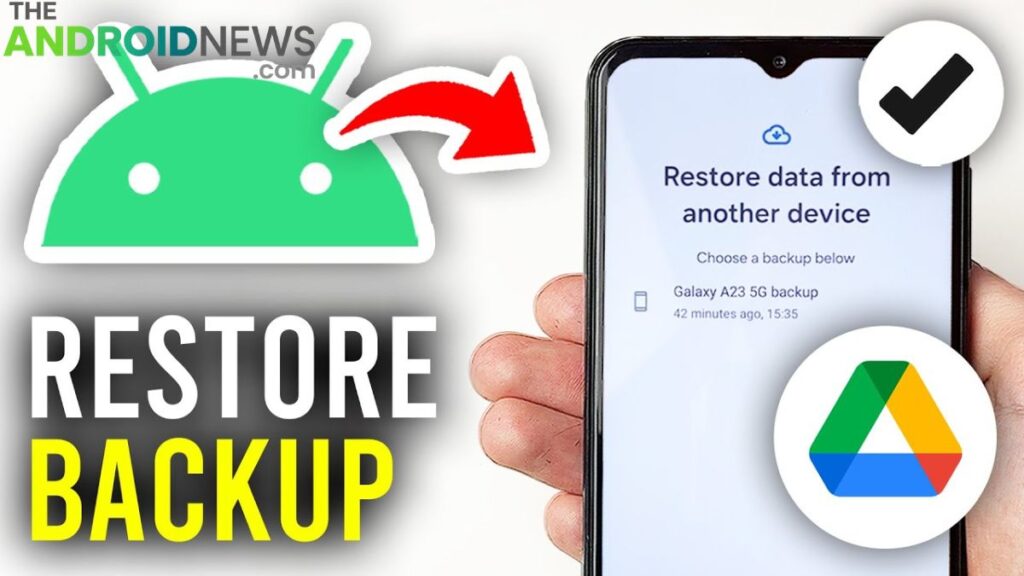 Restoring Data Through Google Account