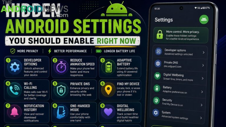 Hidden Android Settings