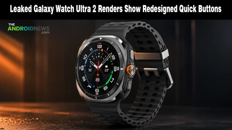 Leaked Galaxy Watch Ultra 2 Renders Show Redesigned Quick Buttons news banner for TheAndroidNews.com.