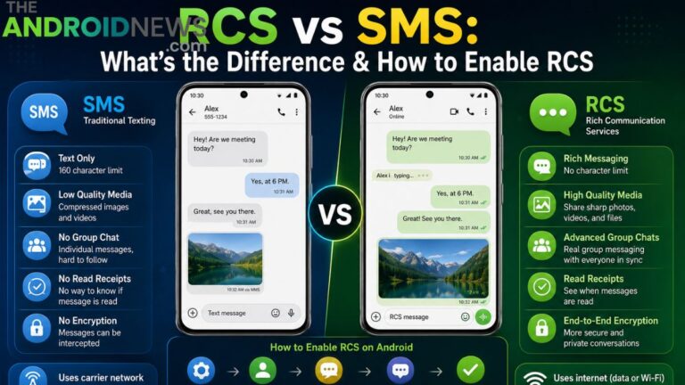 RCS vs SMS Android