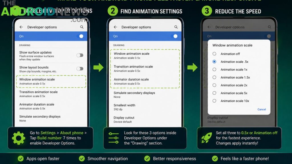 Reduce Animation Speed