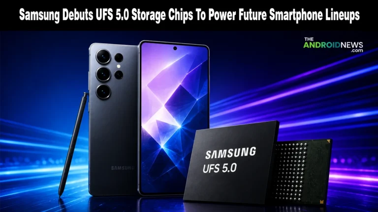 Samsung Debuts UFS 5.0 Storage Chips To Power Future Smartphone Lineups news banner for TheAndroidNews.com.