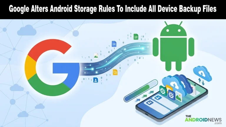 Google Alters Android Storage Rules To Include All Device Backup Files news banner for The Android News.