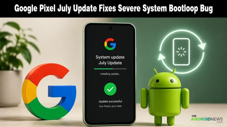 Google Pixel July Update Fixes Severe System Bootloop Bug news banner for The Android News.