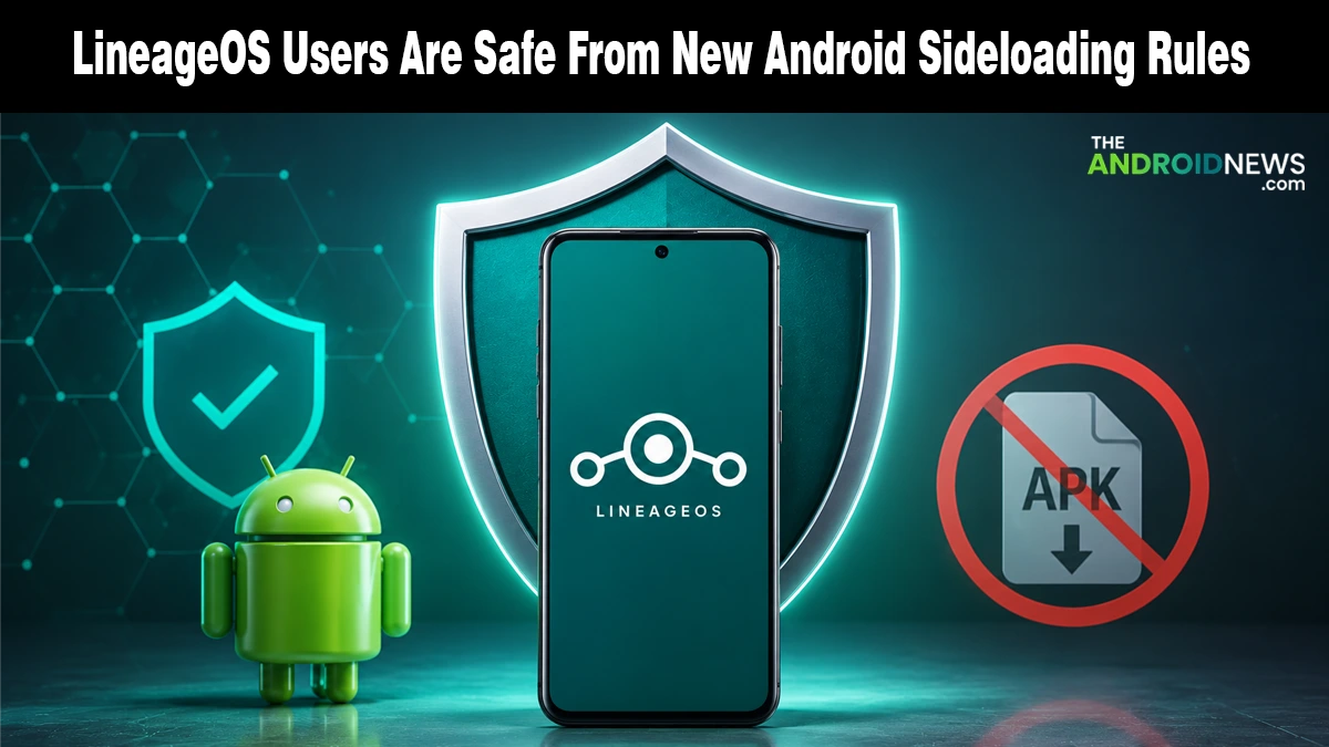 LineageOS Users Are Safe From New Android Sideloading Rules news banner for The Android News.