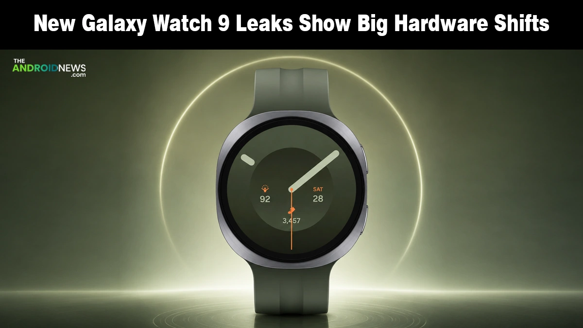 Samsung Galaxy Watch 9 leaks hardware design news banner for The Android News.