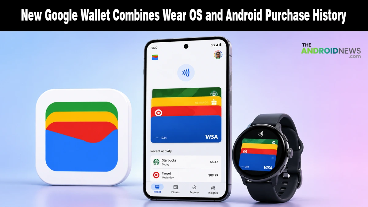 New Google Wallet Combines Wear OS and Android Purchase History news banner for The Android News.